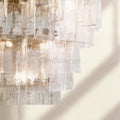 Lattic Glass Tiered Round Chandelier 36'' 47'' - Camilalamps - CA-Lattic-TRound-4