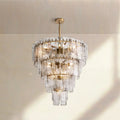 Lattic Glass Tiered Round Chandelier 36'' 47'' - Camilalamps - CA-Lattic-TRound-7