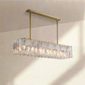 Lattic Smoke Glass Rectangular Chandelier 49'' 67'' - Camilalamps - CA-Lattic-Rec-4