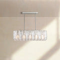 Lattic Smoke Glass Rectangular Chandelier 49'' 67'' - Camilalamps - CA-Lattic-Rec-1