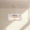 Lattic Smoke Glass Round Chandelier 36'' 48'' - Camilalamps - CA-Lattic-Round-1
