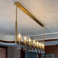 Lavelle Linear Chandelier Art Blown Glass - Camilalamps - CAM1268