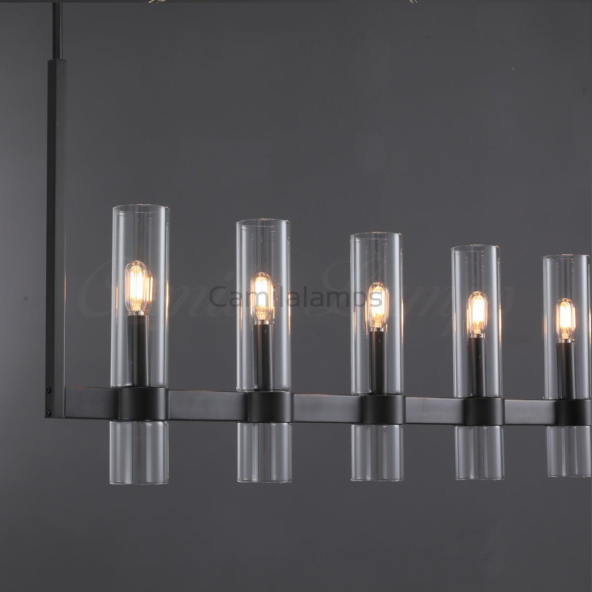 Lavelle Linear Chandelier Art Blown Glass - Camilalamps - CAM1268