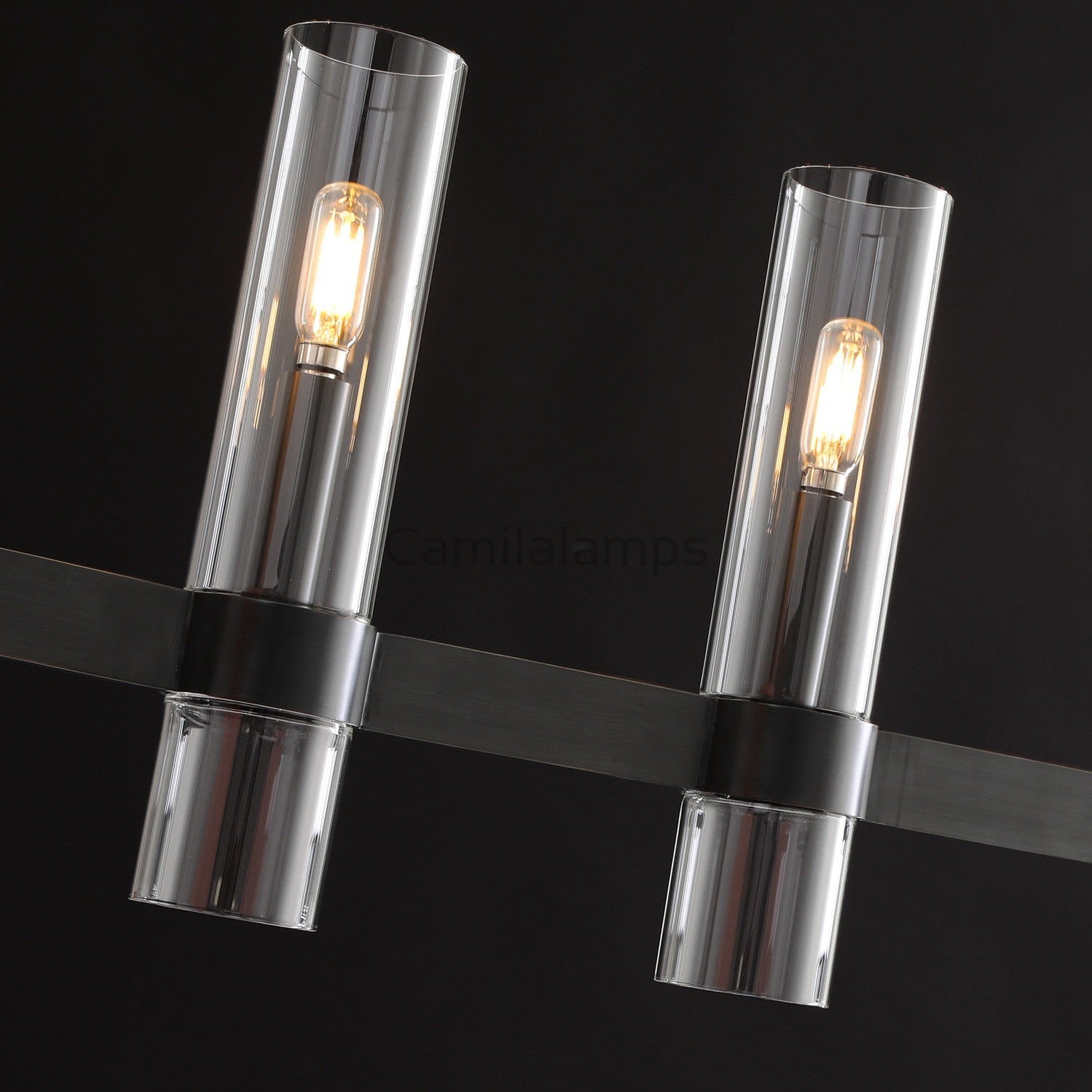 Lavelle Linear Chandelier Art Blown Glass - Camilalamps - CAM1268