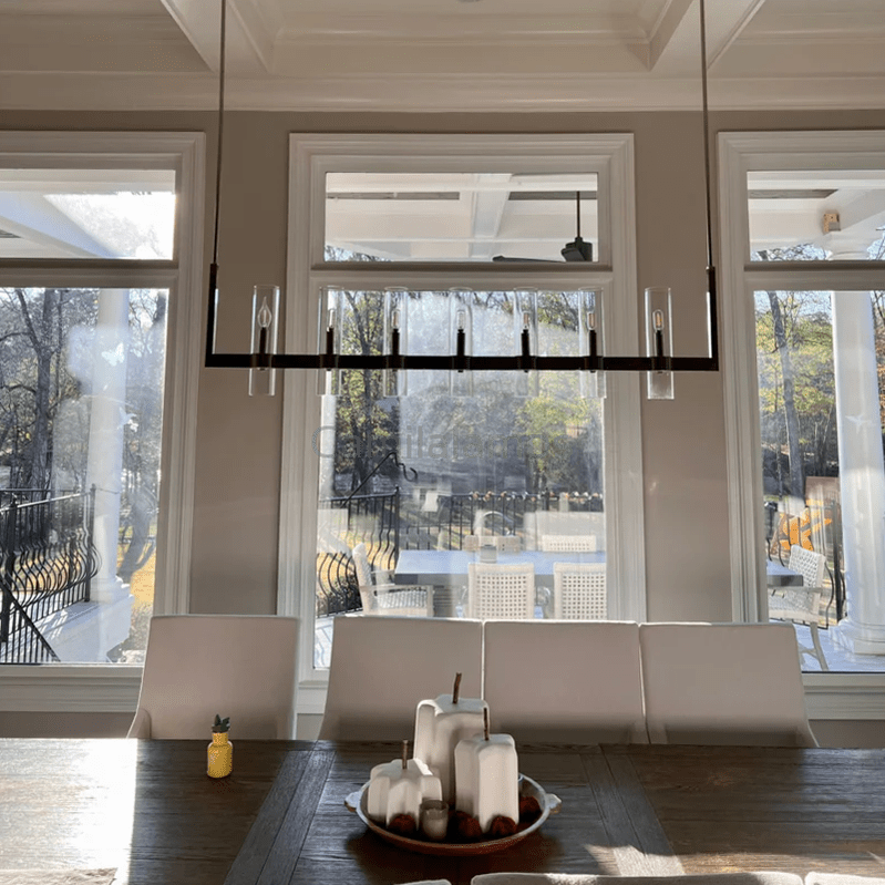 Lavelle Linear Chandelier Art Blown Glass - Camilalamps - CAM1268