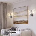 LED Wall Sconces, Modern Gold Wall Lighting, Leaf Crystal Wall Lights w/Dim, Sconces Wall Lighting for Living Room Vanity Wall Mount Lamps Fixtures for Bathroom Hallway, Living Room, Stairs - Camilalamps - B0DPWS1BNP