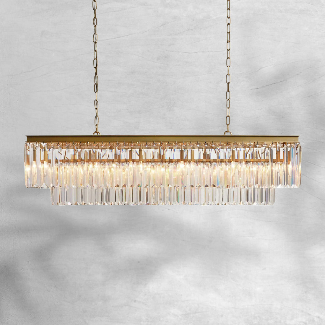 Leyland Tiered Rectangular Chandelier - Camilalamps - Ca-1652036H03773