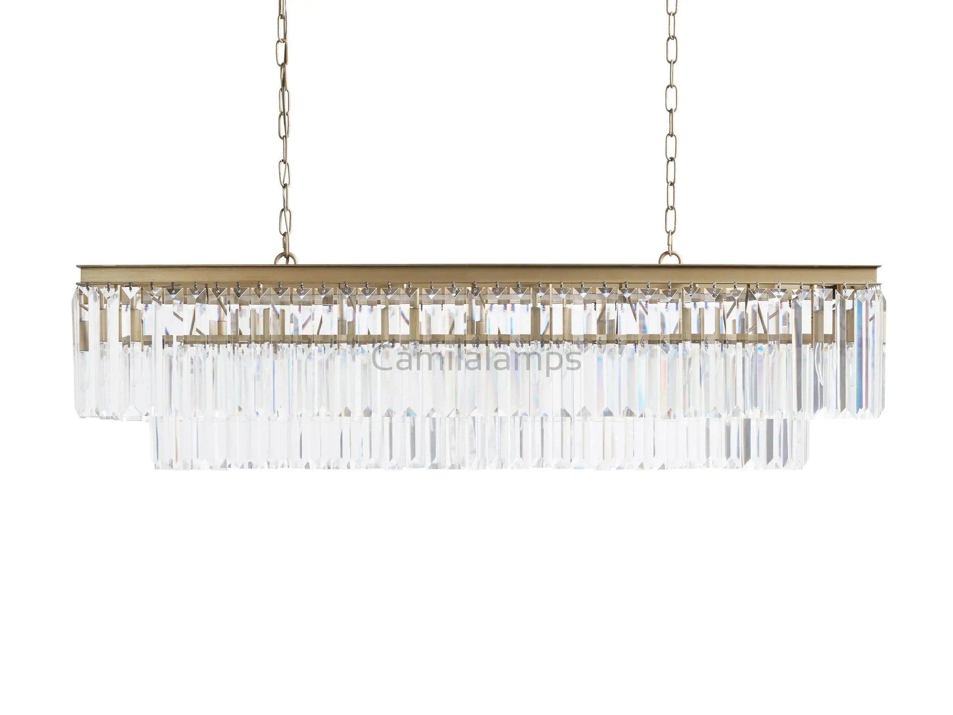 Leyland Tiered Rectangular Chandelier - Camilalamps - Ca-1652036H03773