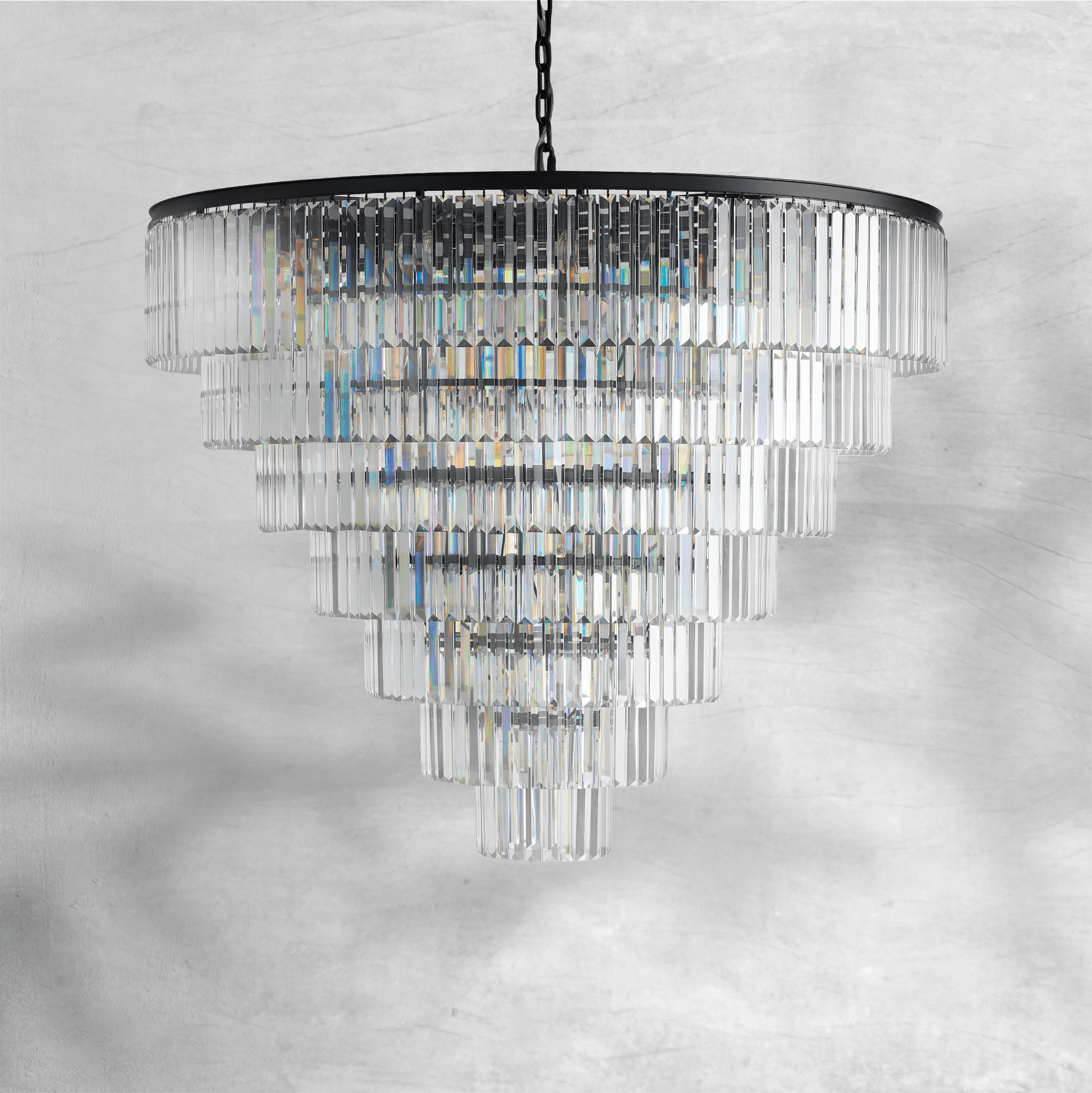 Leyland Tiered Round Chandelier 48"60" - Camilalamps - CA - 662036H748KT