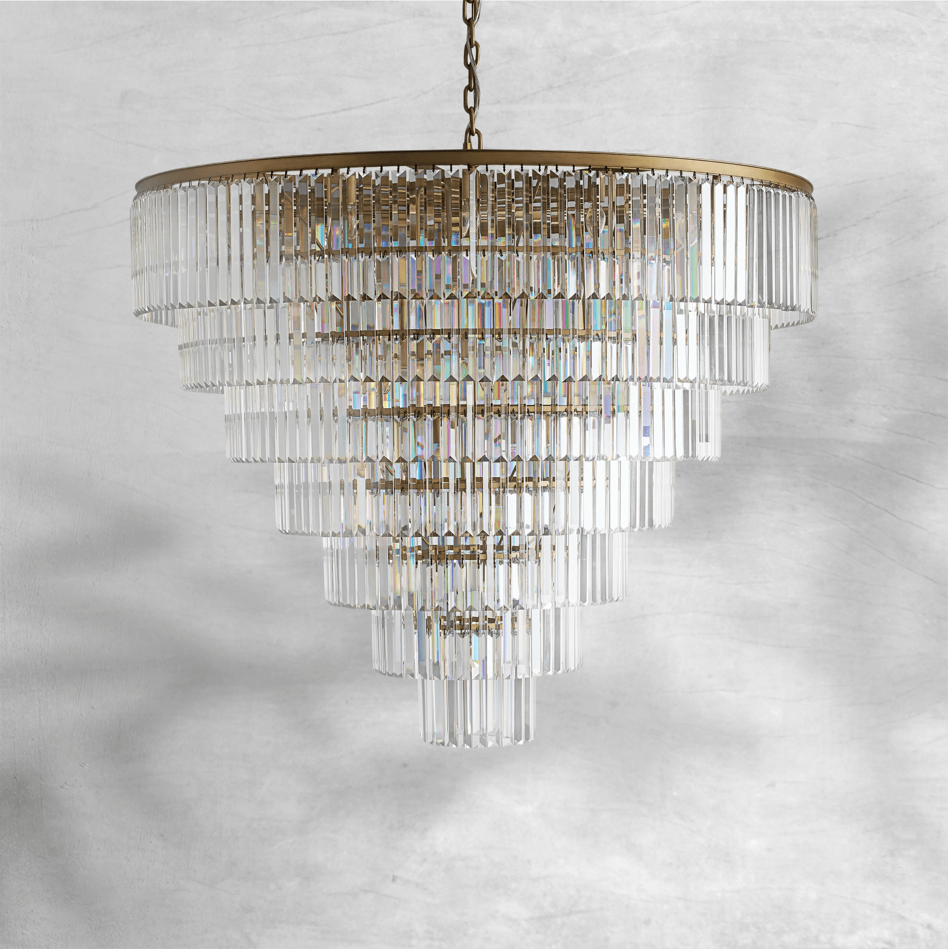 Leyland Tiered Round Chandelier 48"60" - Camilalamps - CA - 662036H748KT