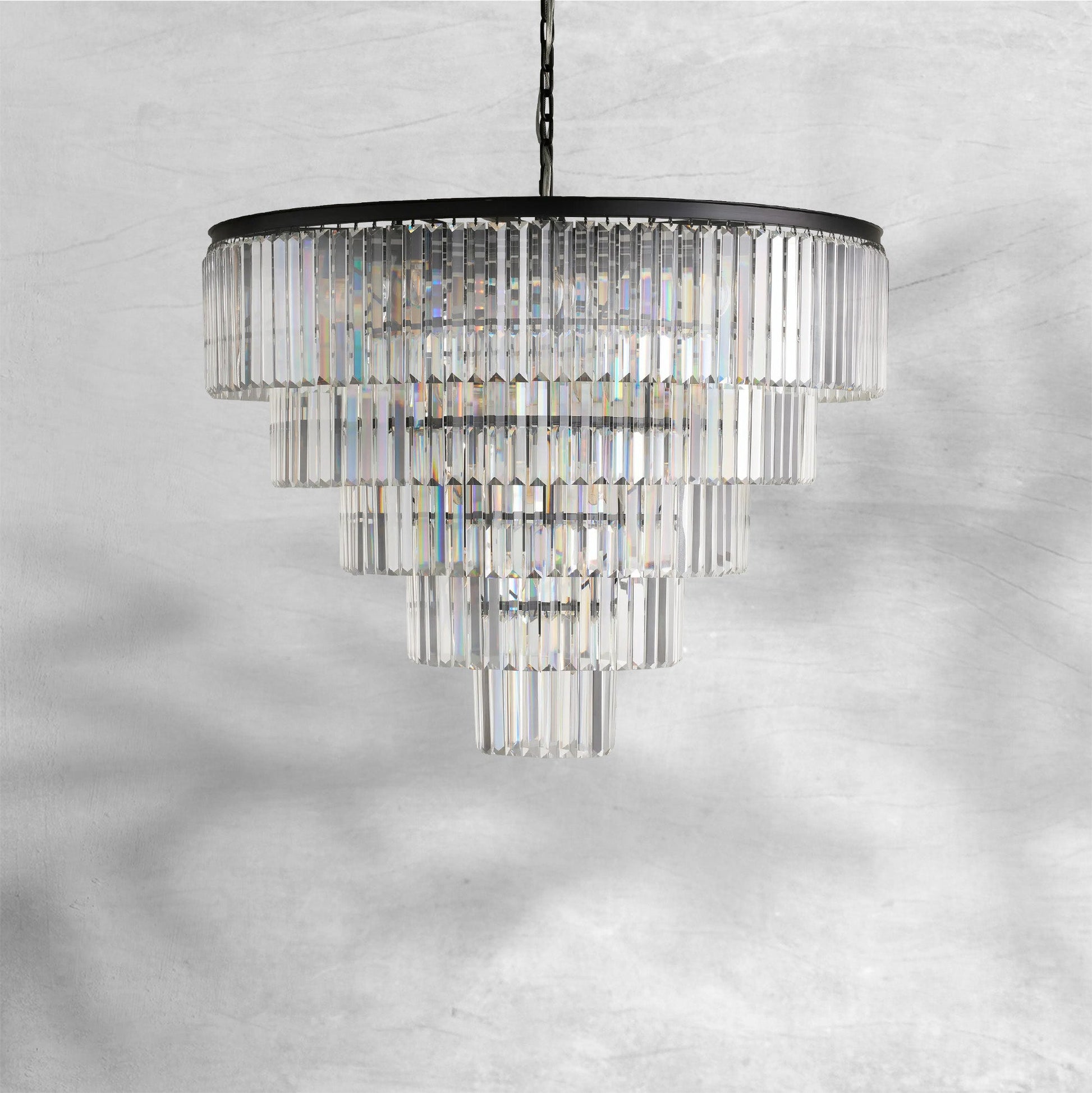 Leyland Tiered Round Chandelier 48"60" - Camilalamps - Ca-1662036H748KT