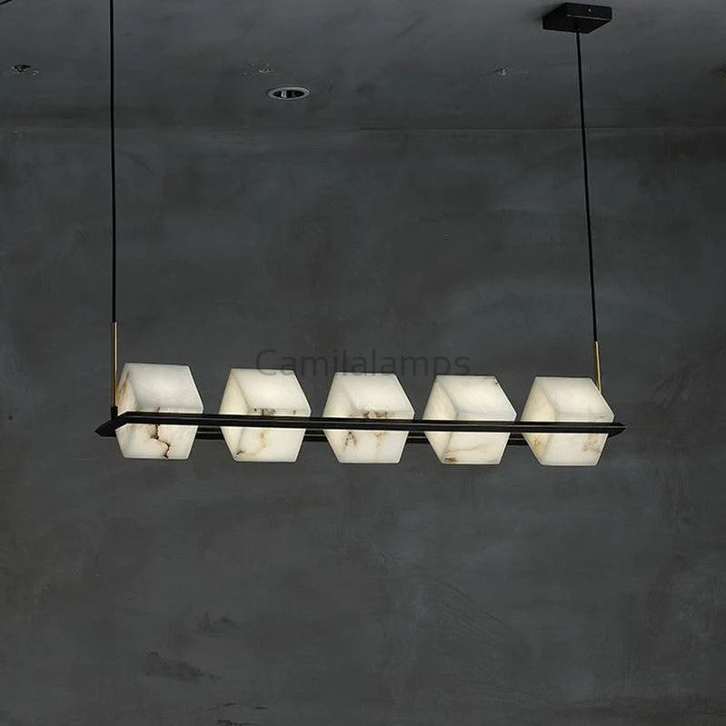 Lifa Alabaster Chandelier - Camilalamps - Lifan - 881 - 6.7" - Warm - 4