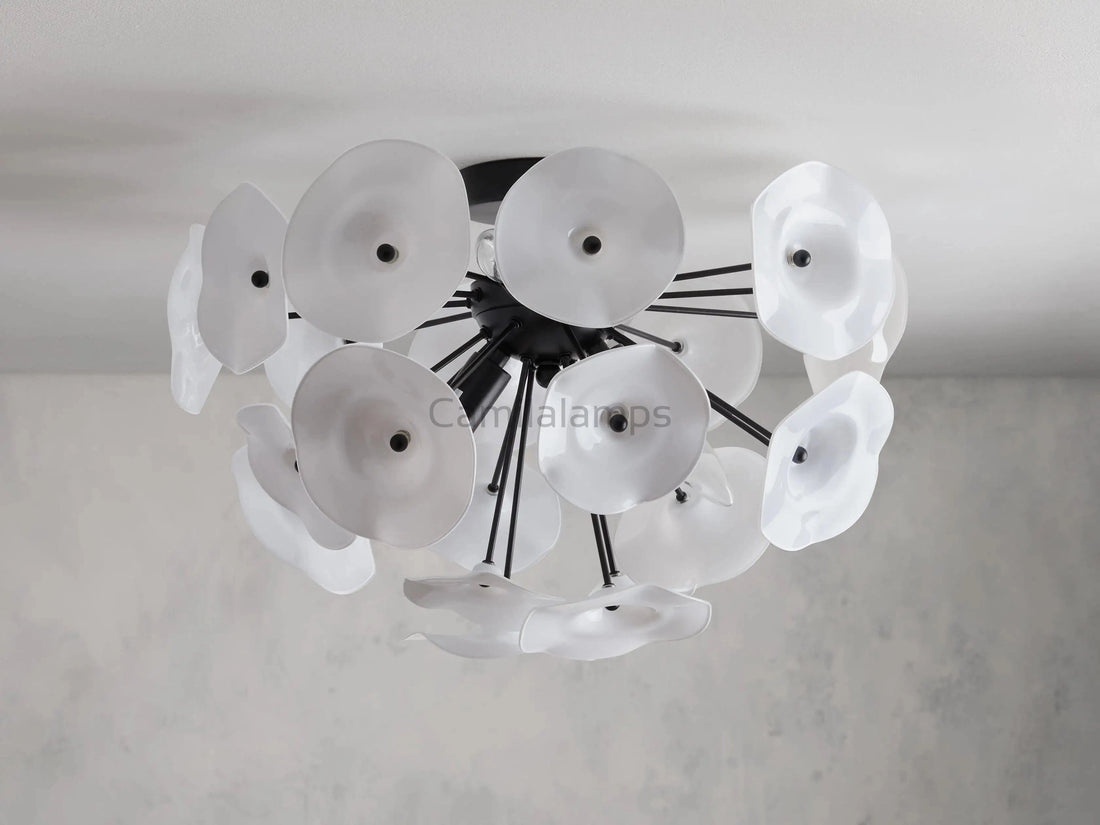 Lily Flushmount in Black - Camilalamps - CA - 2036H432