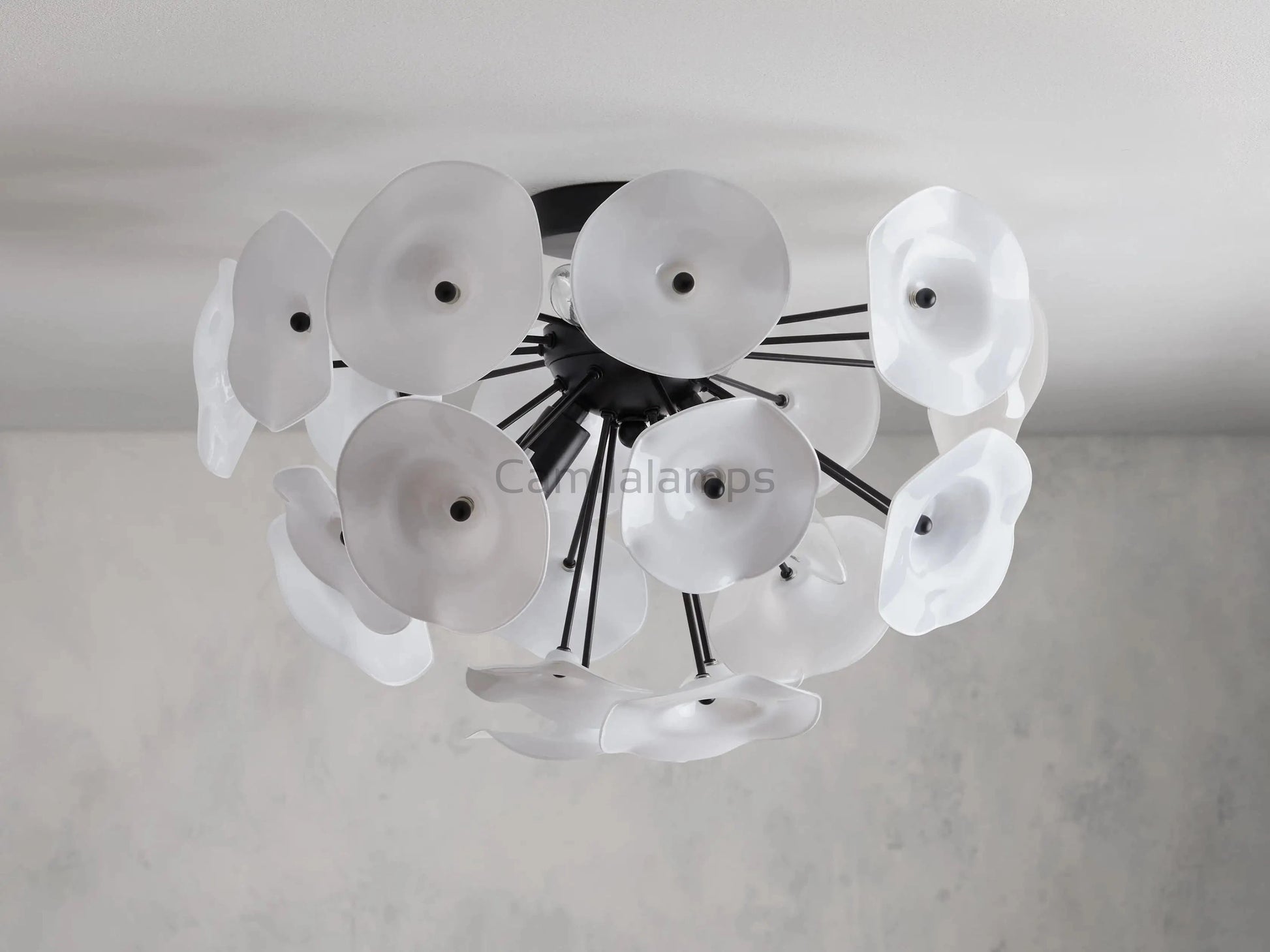 Lily Flushmount in Black - Camilalamps - CA - 2036H432