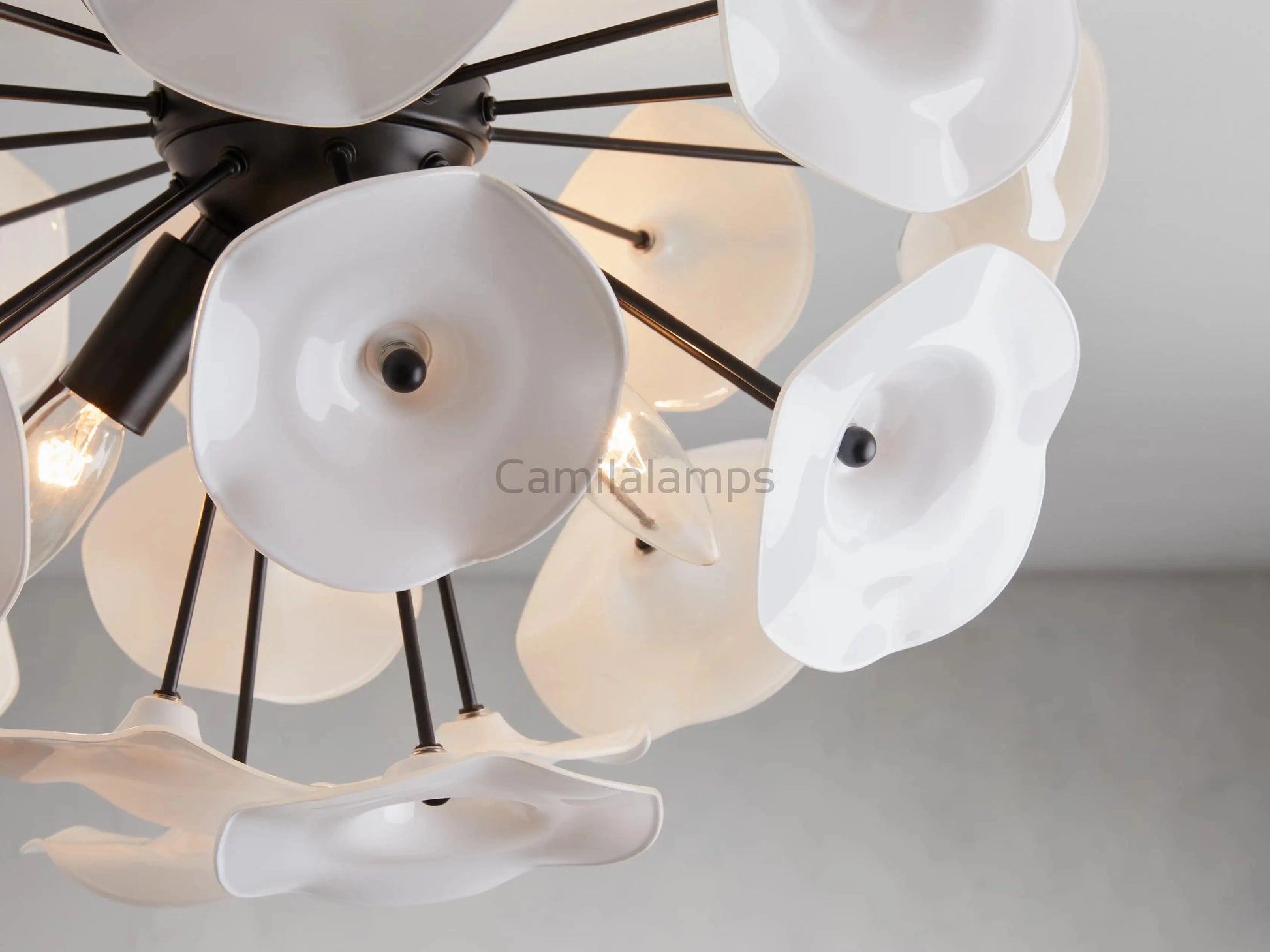 Lily Flushmount in Black - Camilalamps - CA - 2036H432