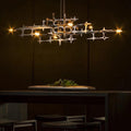 Linear Pendant Light Fixture In Stainless Steel - Camilalamps - ILM0627