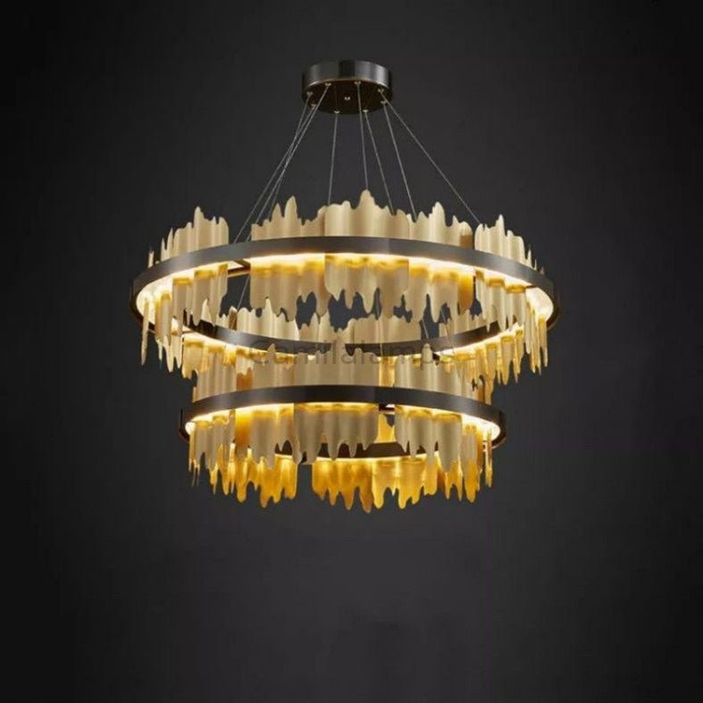 Lior 2 - Tier Modern Round Chandelier - Camilalamps - CAM - HI001