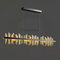 Lior Modern Sculpture Linear Chandelier - Camilalamps - CAM - HI007