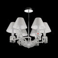 Lliana Classic Luxury Oval K9 Crystal Chandelier 6 Lights - Camilalamps - Ca-10043