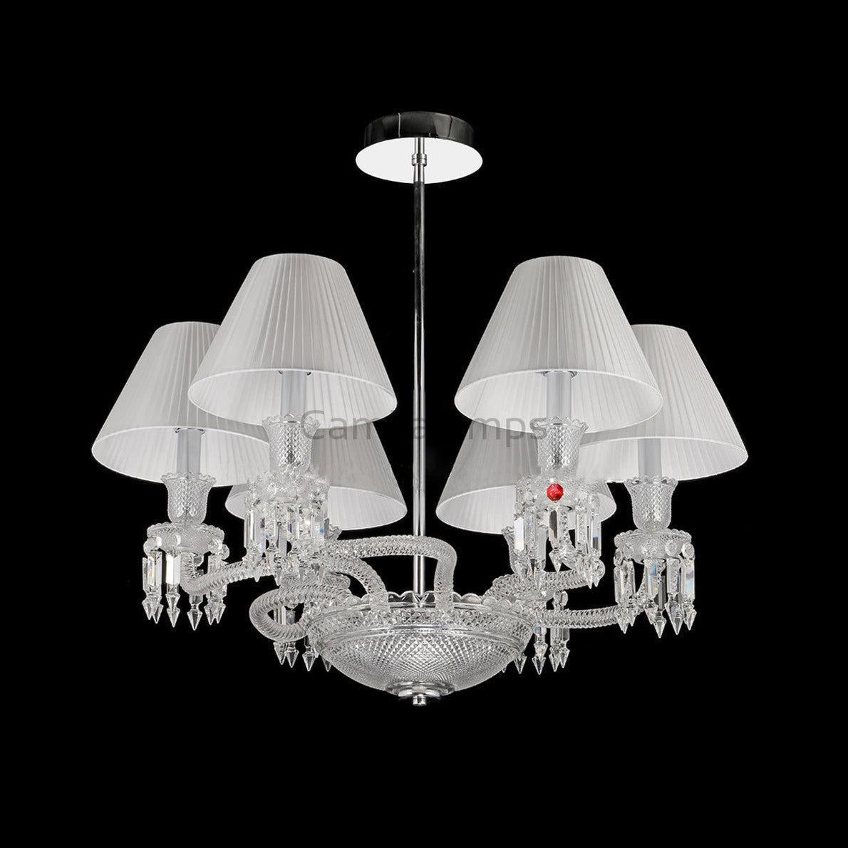 Lliana Classic Luxury Oval K9 Crystal Chandelier 6 Lights - Camilalamps - Ca-10043