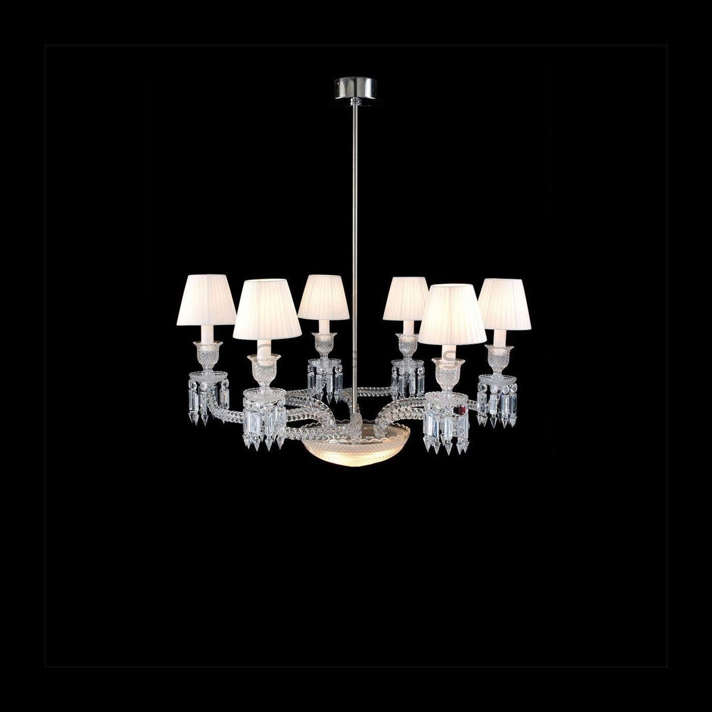 Lliana Classic Luxury Oval K9 Crystal Chandelier 6 Lights - Camilalamps - CA - 0043