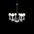 Lliana Classic Luxury Oval K9 Crystal Chandelier 6 Lights - Camilalamps - Ca-10043