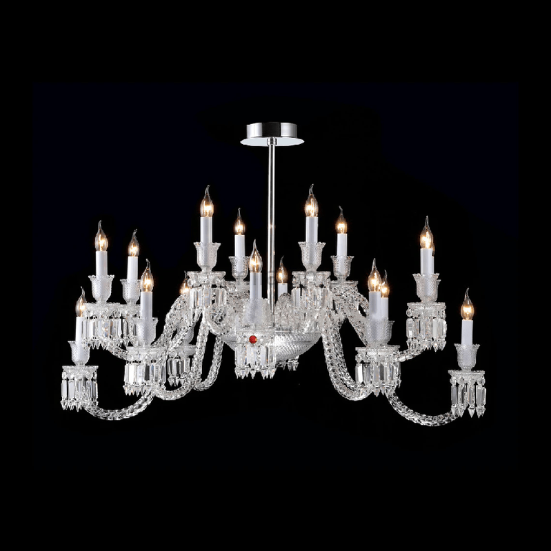 Lliana Classic Oval K9 Crystal Chandelier 16 Lights - Camilalamps - Ca-10041