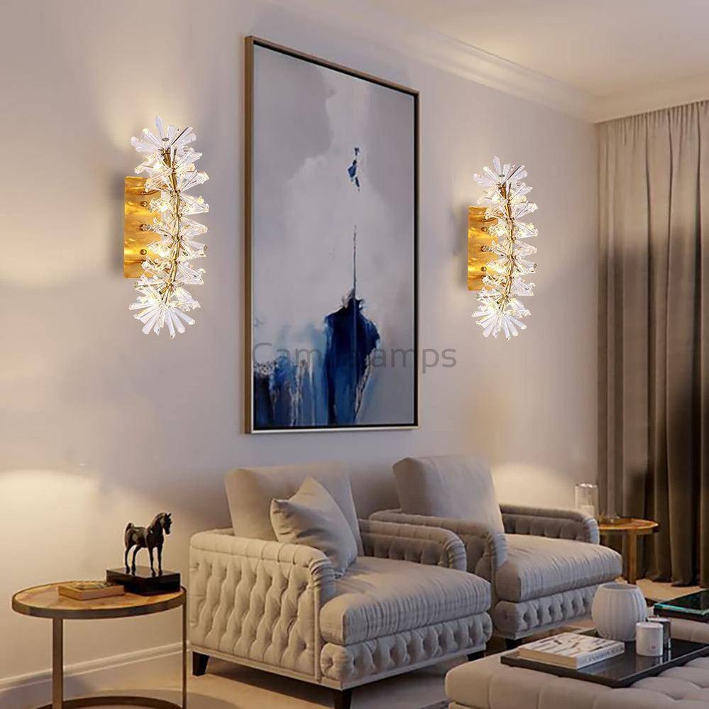 Lore Clear Crystal Wall Sconce - Camilalamps - CAM - LO - 01