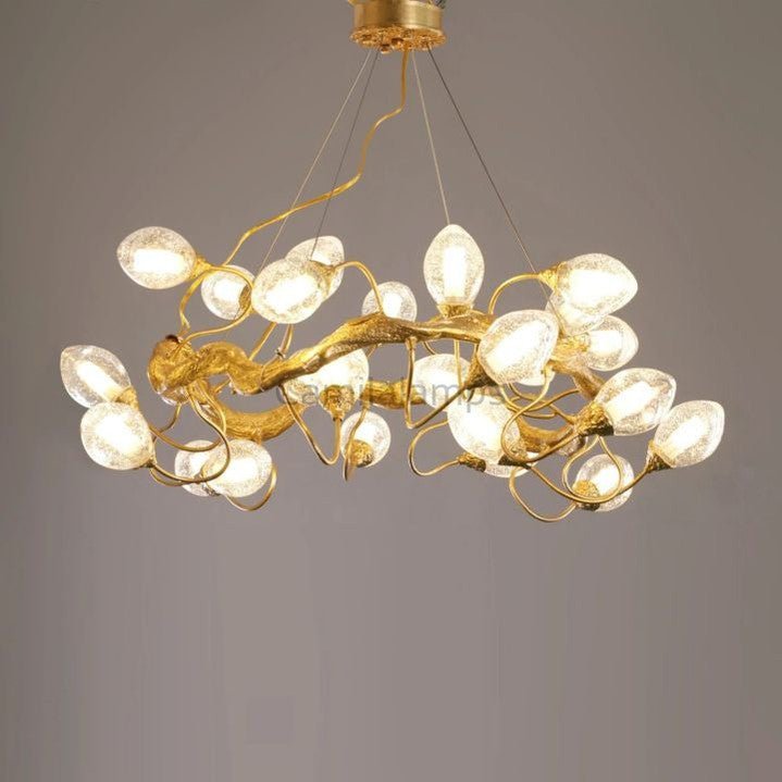 Lotus Brass Chandeliers - Camilalamps - Ca-1BU2024-1C1869