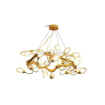 Lotus Brass Chandeliers - Camilalamps - CA - BU2024 - C1869
