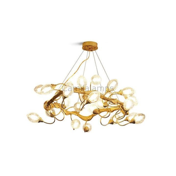 Lotus Brass Chandeliers - Camilalamps - Ca-1BU2024-1C1869