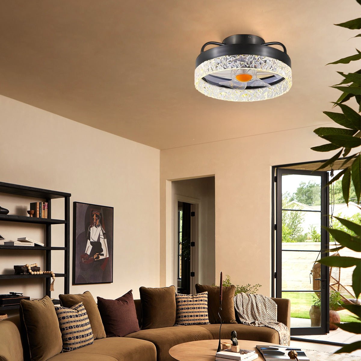 Low Profile Ceiling Fan Light with Remote 13" - Camilalamps - CA - Fan13 - 3