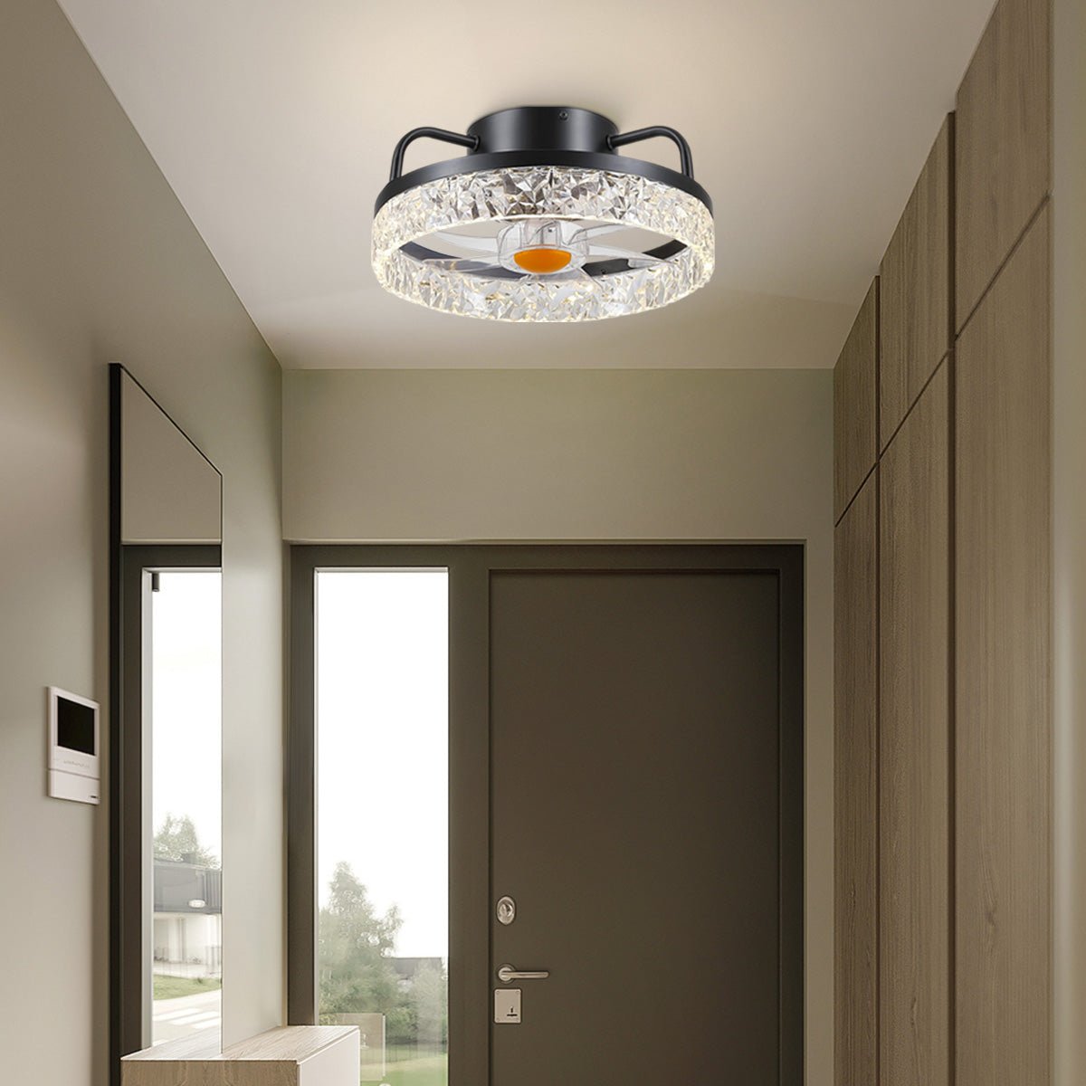 Low Profile Ceiling Fan Light with Remote 13" - Camilalamps - CA - Fan13 - 1