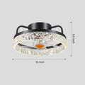 Low Profile Ceiling Fan Light with Remote 13