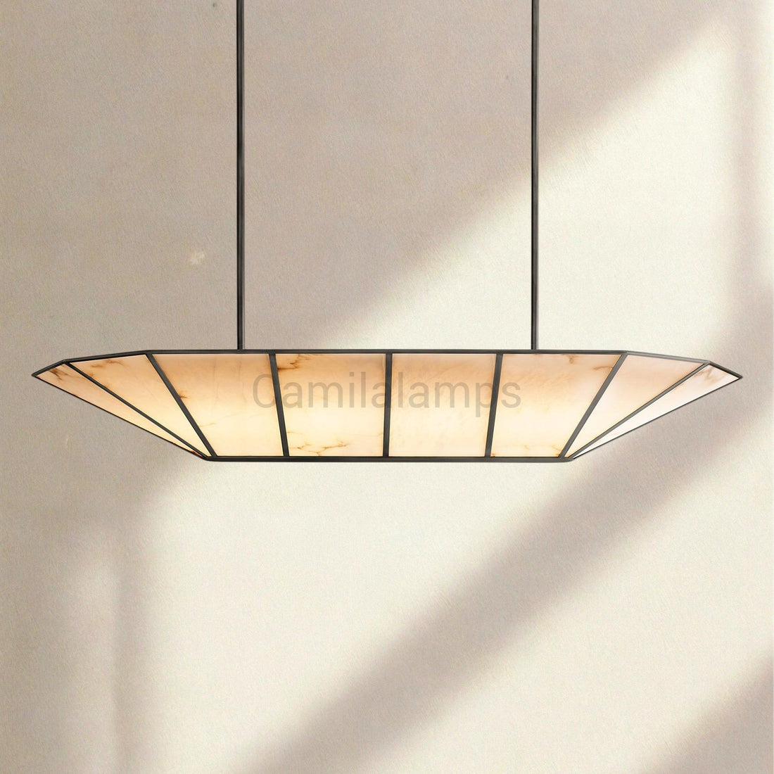 Lucette Linear Chandelier 52" 74" - Camilalamps - CA-Lucette-Linear-4