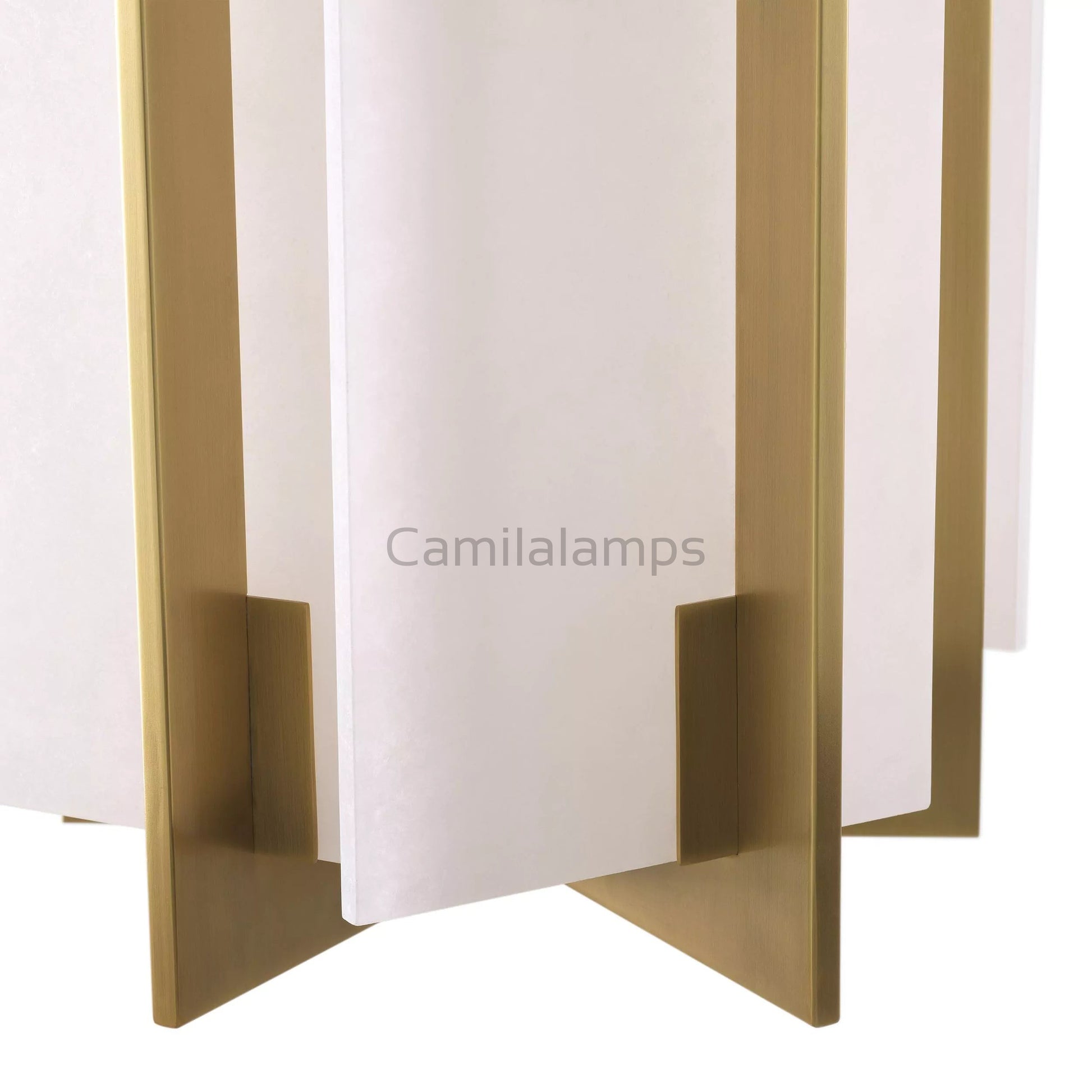Lugano Modern Brass Chandelier - (Antique Brass Finish | Alabaster) - Eichholtz - Camilalamps - Lugan - 991 - 1