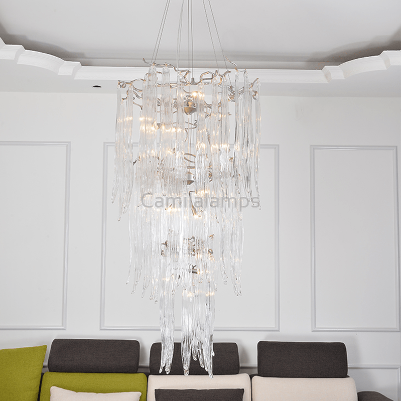 Luxury Crystal Branch Chandelier For Staircase - Camilalamps - ILC0537