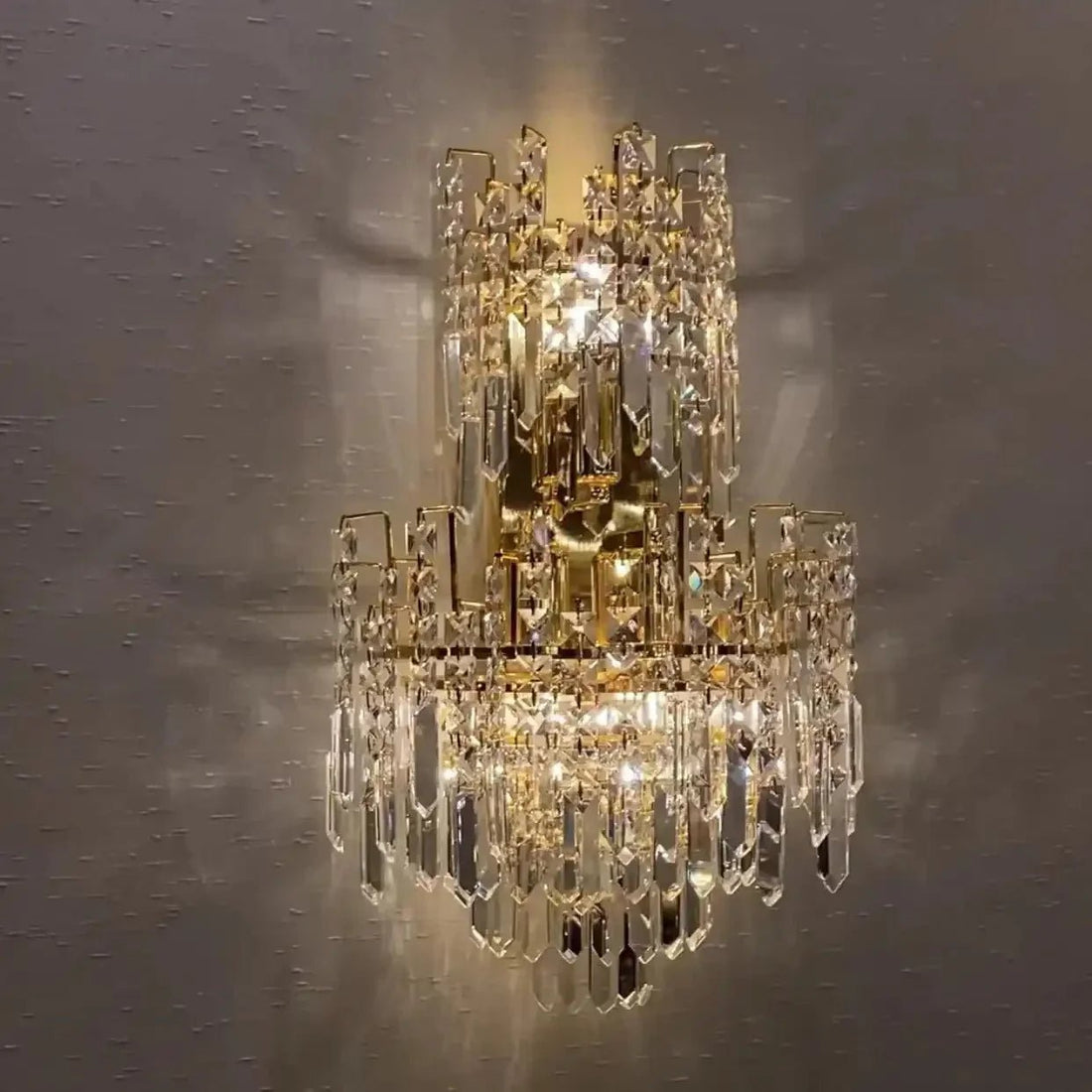 Luxury Hotel Hallway Ceiling Lighting Fixture Large Round Crystal Chandelier - Camilalamps - CA-LHCLFQ-1