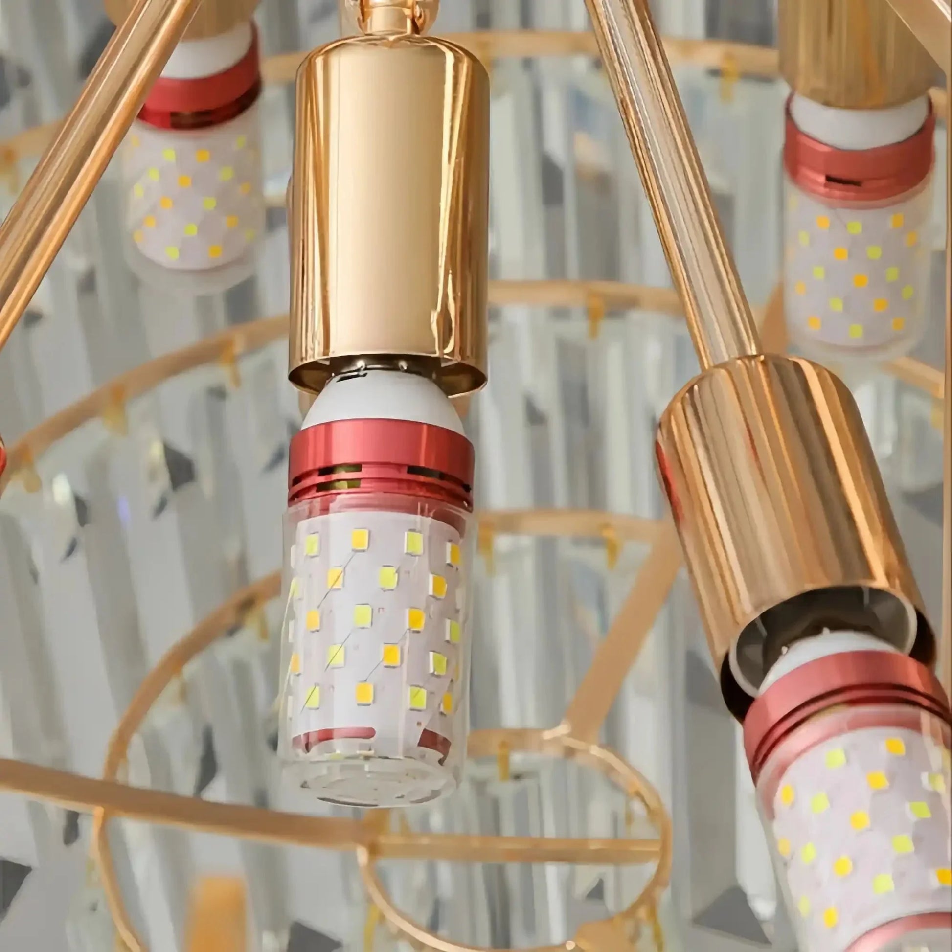 Luxury Hotel Hallway Ceiling Lighting Fixture Large Round Crystal Chandelier - Camilalamps - CA-LHCLFQ-13