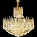 Luxury Hotel Hallway Ceiling Lighting Fixture Large Round Crystal Chandelier - Camilalamps - CA-LHCLFQ-11