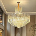 Luxury Hotel Hallway Ceiling Lighting Fixture Large Round Crystal Chandelier - Camilalamps - CA-LHCLFQ-1