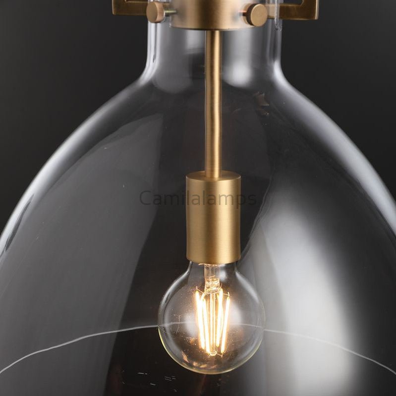 Machine Glass Cloche Pendant 10"14"18" - Camilalamps - CA - IM2023 - R0073