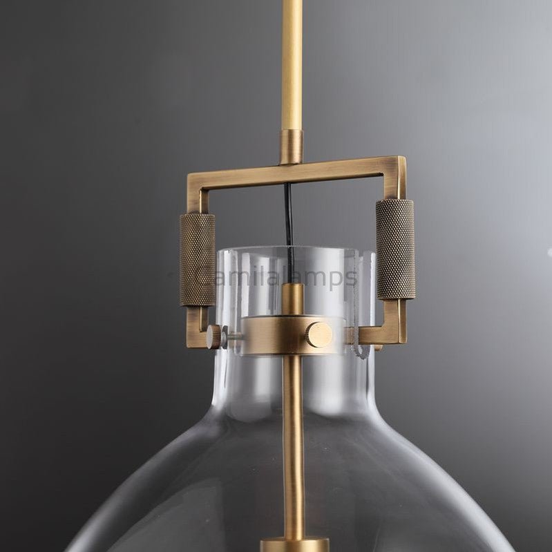 Machine Glass Cloche Pendant 10"14"18" - Camilalamps - CA - IM2023 - R0073