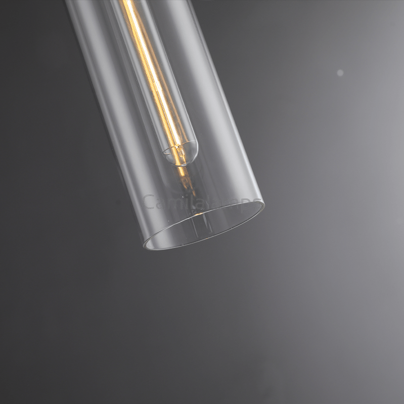 Machine Glass Cylinder Pendant12''22'' - Camilalamps - CA - ml - Mechanic - 2991