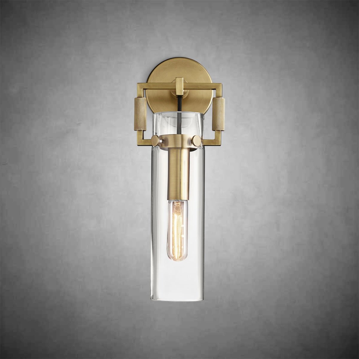 Machine Glass Cylinder Wall Sconce - Camilalamps - CAARHWS - 2561164