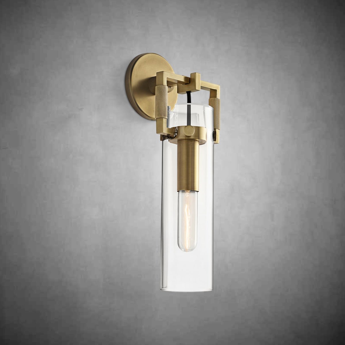 Machine Glass Cylinder Wall Sconce - Camilalamps - CAARHWS - 2561166