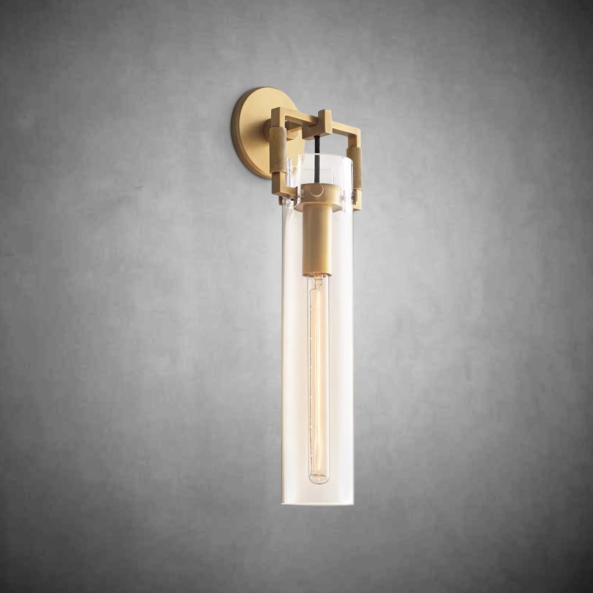 Machine Glass Cylinder Wall Sconce - Camilalamps - CAARHWS - 2561167
