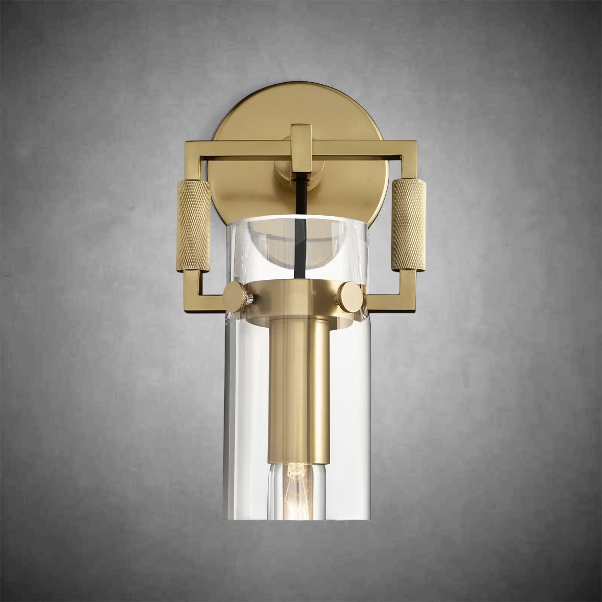 Machine Glass Cylinder Wall Sconce - Camilalamps - CAARHWS - 2561167