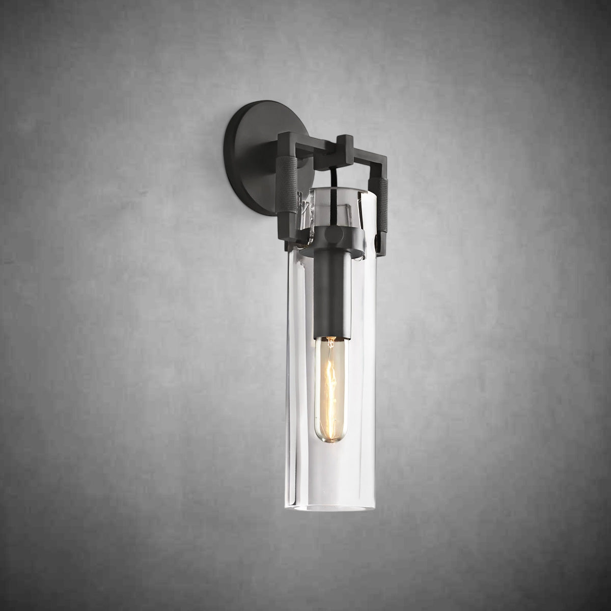 Machine Glass Cylinder Wall Sconce - Camilalamps - CAARHWS - 2561169