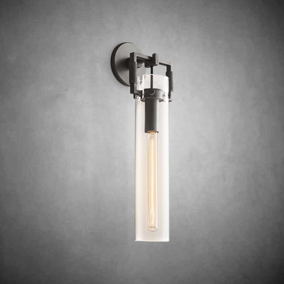 Machine Glass Cylinder Wall Sconce - Camilalamps - CAARHWS - 2561170